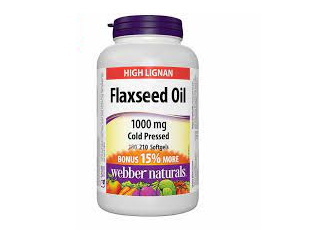 Webber Flaxseed Oil 1000Mg 210 - Click Image to Close