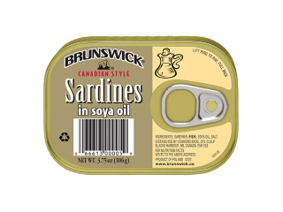 Sardine in Soya oil Brunswick 3.75oz
