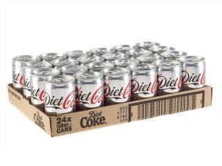 Coke Soda Diet 355ml Cans (24 Flat)