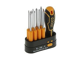 Screwdriver Set Interchangeable Ingco 8 pieces - Click Image to Close