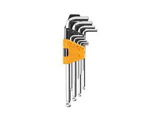 Ball Point Hex Key Set Ingco 9 pieces
