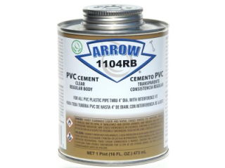 Arrow 1104RB PVC Cement 1 Quart