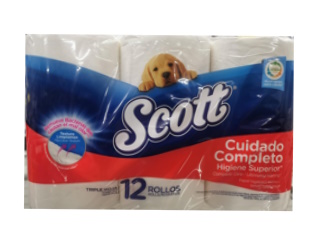 Toilet Paper Scott 3 Ply 12 rolls