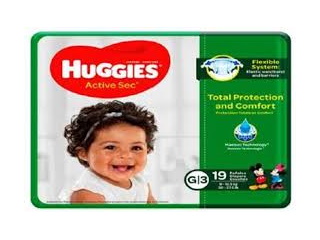 Diapers Huggies Active Sec Size 3 19 Pack