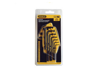 Hex Key Set Stanley 10 pieces - Click Image to Close