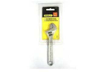 Wrench Stanley Chromed Adjustable 152mm (6") - Click Image to Close