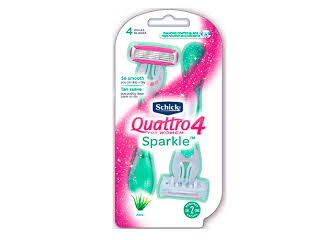 Shaver Schick Quattro 4 Sparkle for Women 2 count