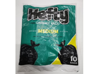 Garbage Bags Hefty Medium 10 count