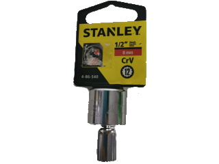 Socket Drive Stanley 1/2" (8mm) - Click Image to Close