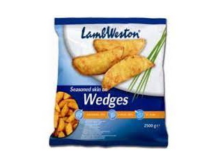 Fries Lamb Weston Wedges Seasoned 2500g
