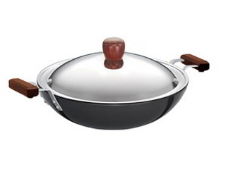 Deep Fry pan with Lid- Flat Bottom 3.75 L (L26)