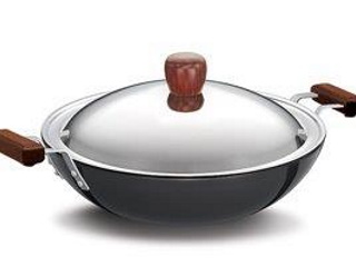 Deep Fry pan with Lid- Flat Bottom 2.5 L (L23)