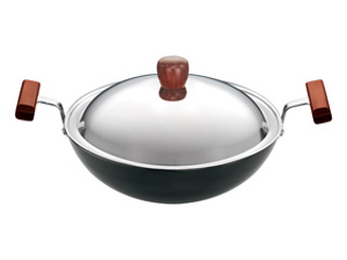 Deep Fry pan with Lid- Rounded Bottom 1.5L (AK15S)