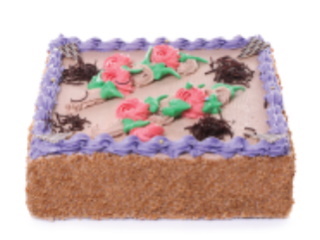 Cake Mocha Square (20 x 20 cm)