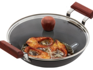 Deep Fry pan with Lid- Fish Fry Kadhai 2.5L (AFFK25G)