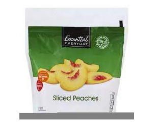 Frozen Fruit Peaches Sliced Essential Everyday 16oz