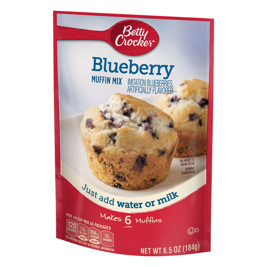 Muffin Mix Betty Crocker Blueberry 184g - Click Image to Close