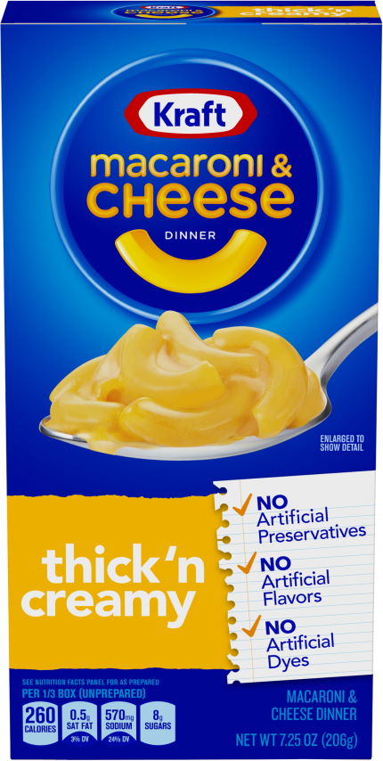 Mac & Cheese Kraft Thick & Creamy 7.25oz - Click Image to Close