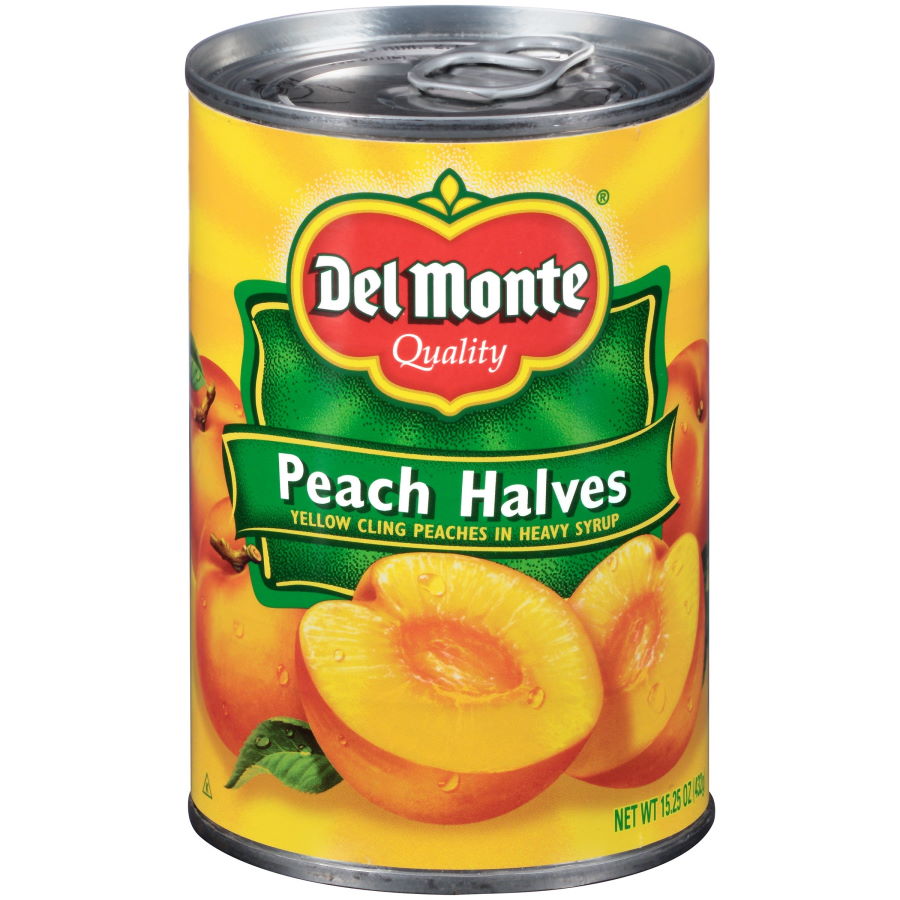 Peach Halves Del Monte 15.25oz - Click Image to Close