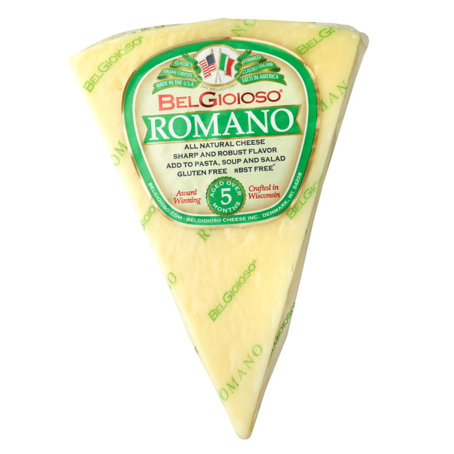 Cheese Romano Wedge BelGioioso 142g (5 oz) - Click Image to Close