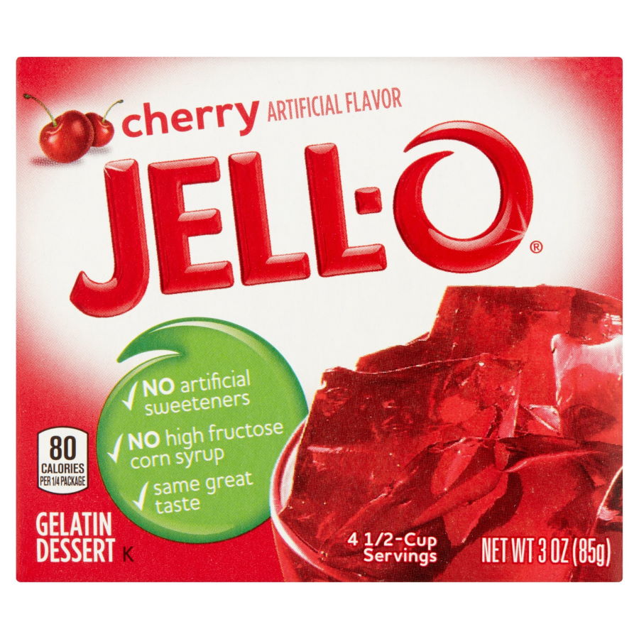 Jello Gelatin Cherry 3oz - Click Image to Close