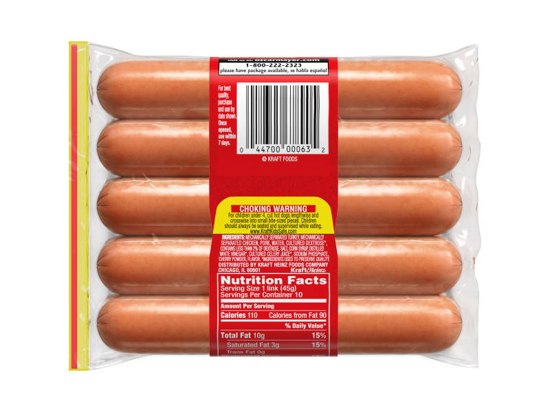 Hot Dogs - Oscar Mayer Classic Wieners 10ct - Click Image to Close