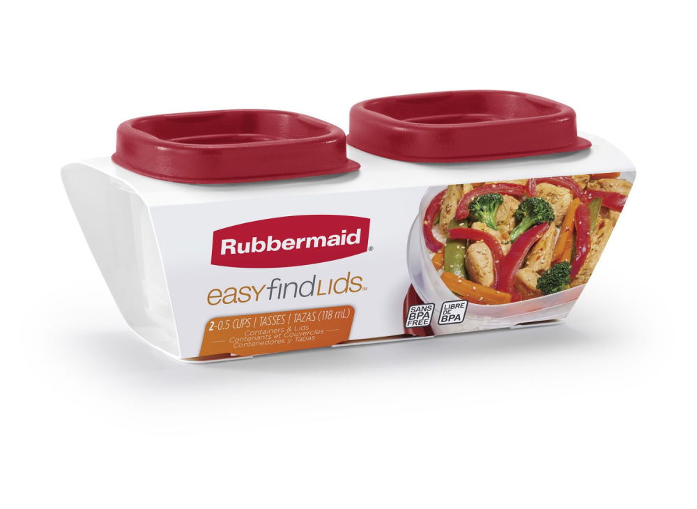 Container Rubbermaid 0.5cup 2pc - Click Image to Close
