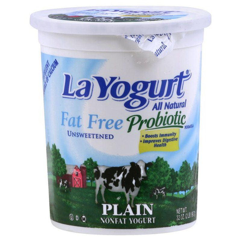 La Yogurt Plain 0% Sugar 907g - Click Image to Close