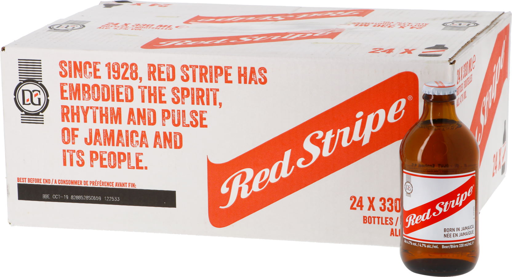 Red Stripe Jamaican Lager (24 Pack) - Click Image to Close
