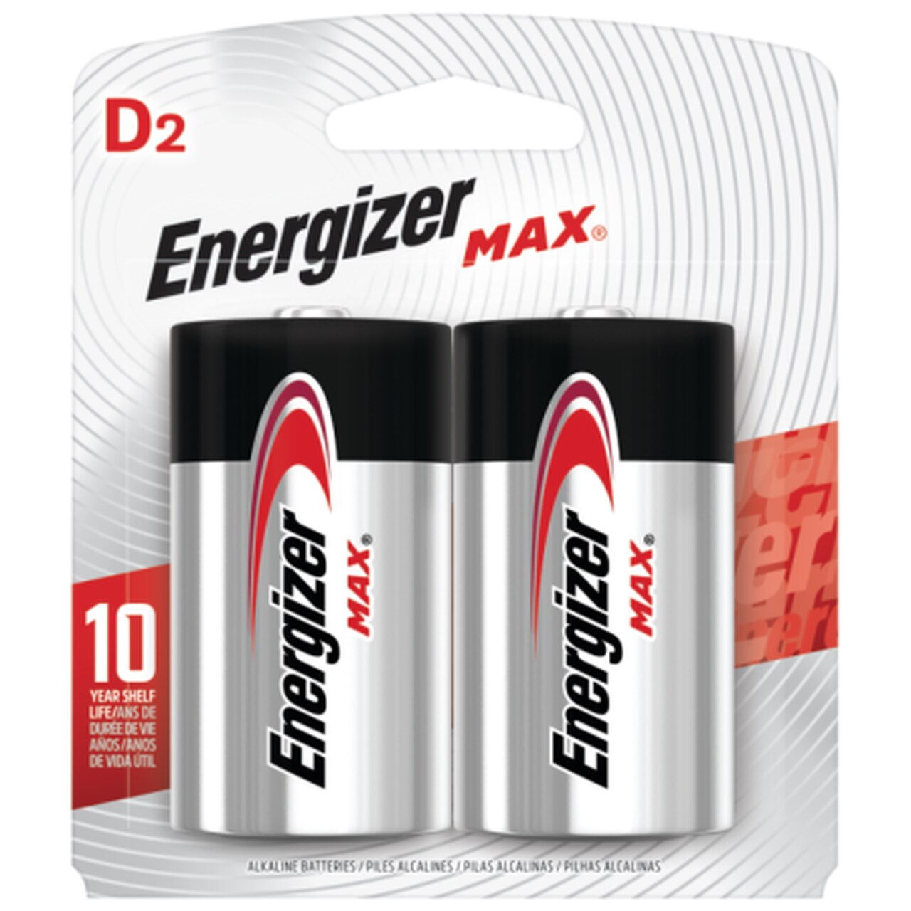 Battery Energizer Max D 2pk - Click Image to Close