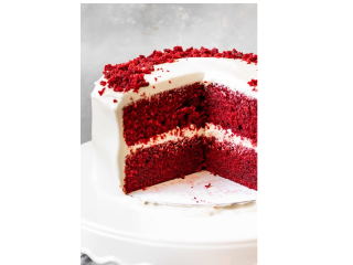 Red Velvet Cake With Cream Cheese Frosting (One Pound)