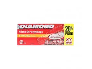 Diamond Storage Bags Medium 25's + 5 Free