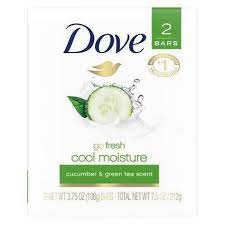 Soap Bar Dove Go Fresh 2pk