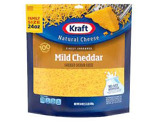 Cheese Kraft Shredded Cheddar Mild 24oz