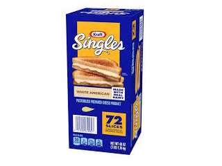 Cheese Kraft American Sliced Singles 72 slices