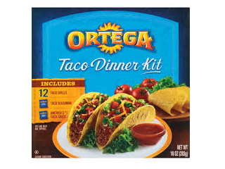 Taco Dinner Kit Ortega 12 Count