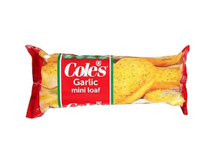 Bread Coles Garlic Mini Loaf 8oz