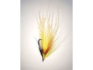 Fly Lure Neon Green w Red and Flash