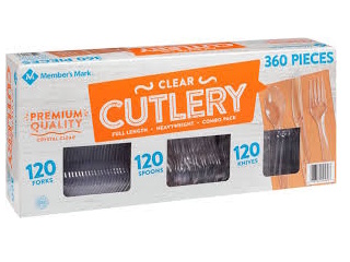 Disposable Cutlery Member's Mark 360pcs