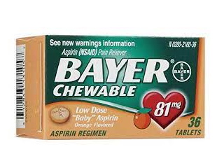 Bayer Aspirin 81Mg 36'S Chewable