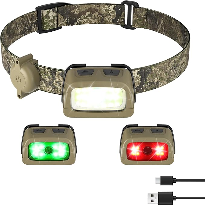 EverBrite 350LM Camo Rechargeable Multifunction Headlamp