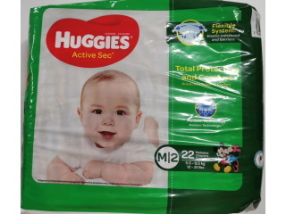 Diapers Huggies Active Sec Size 2 22 Pack