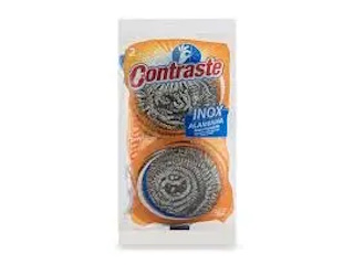 Scrubber Contraste Stainless Steel 2pk