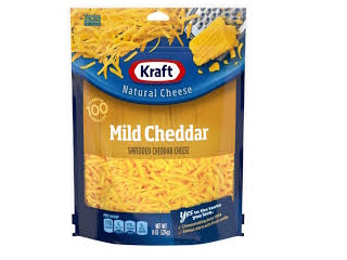 Cheese Kraft Shredded Cheddar Mild 8oz
