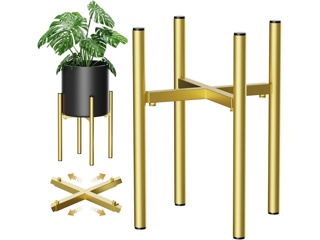 Plant Stand Metal Gold Adjustable for 8 9 10 11 12 inches