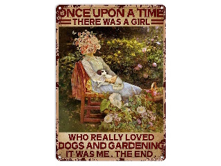 Plaque Card Once upon a time there was a girl